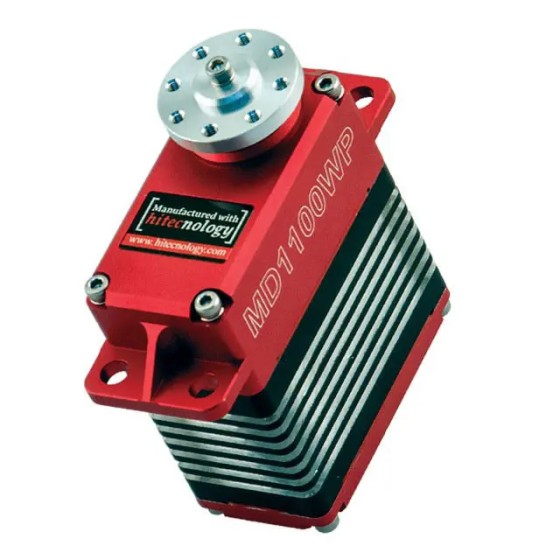 Hitec Servo MD1100WP 33mm, Waterproof DC Cored Metal Case Titanium Gear Actuator (14.8V) Rc Servo for Drone FPV Plane